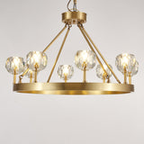 Crystal Round Golden Curated Mouth-Blown Frosted – architectural ceiling profile