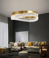 Crystal Sticks Curated K9 Bohemian Crystal Chand – architectural ceiling profile