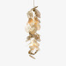 Cattail Leaf Curated Iron & Glass Chandelier