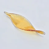 Swaying Leaves Curated Mouth-Blown Frosted Glass – macro detail view