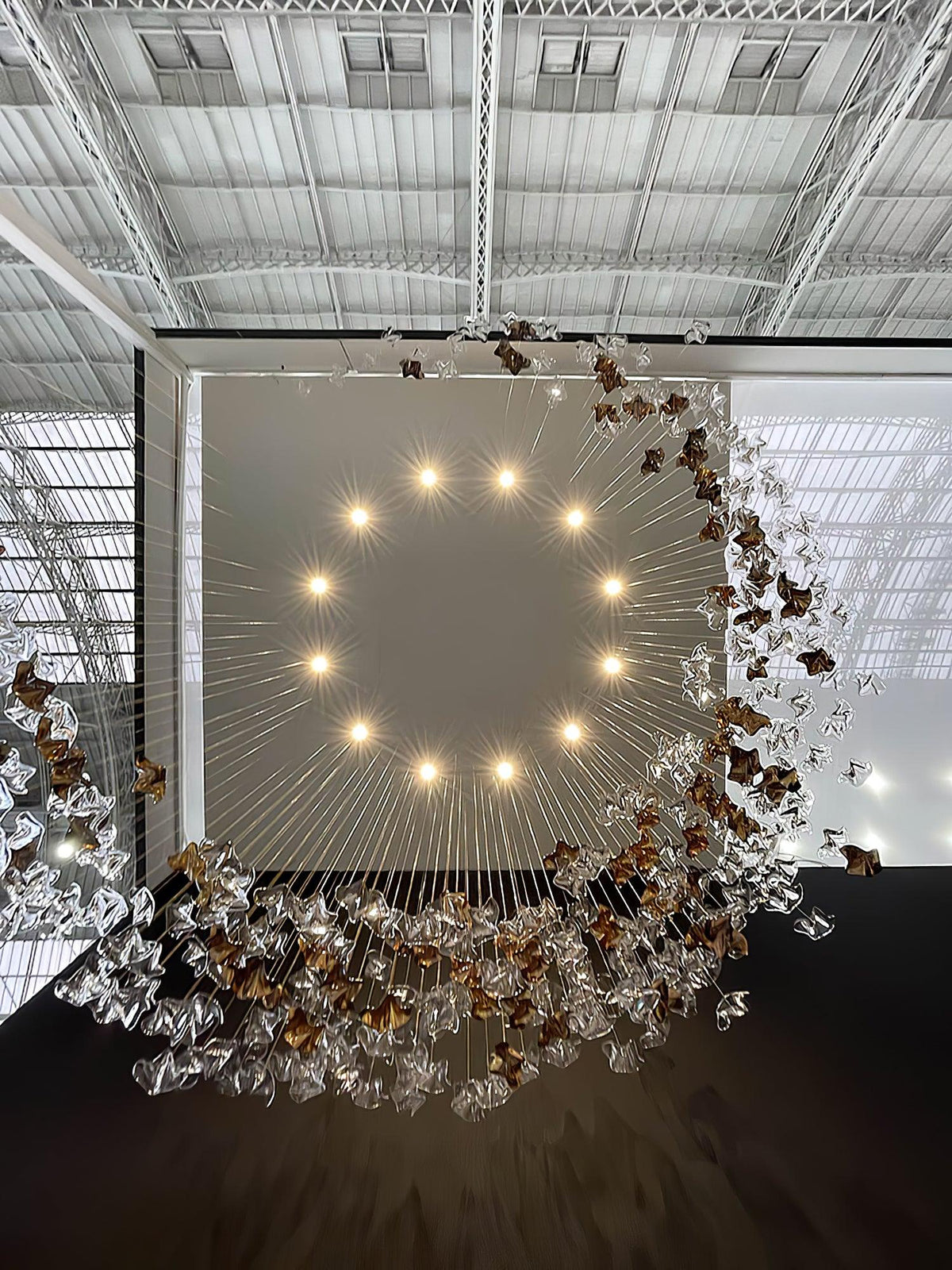 Tidal Stair Chandelier – Ambient Illumination in Luxury Interior Setting View 10
