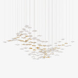 Tidal Art Glass Chandelier – Handcrafted Architectural Luxury Lighting Fixture