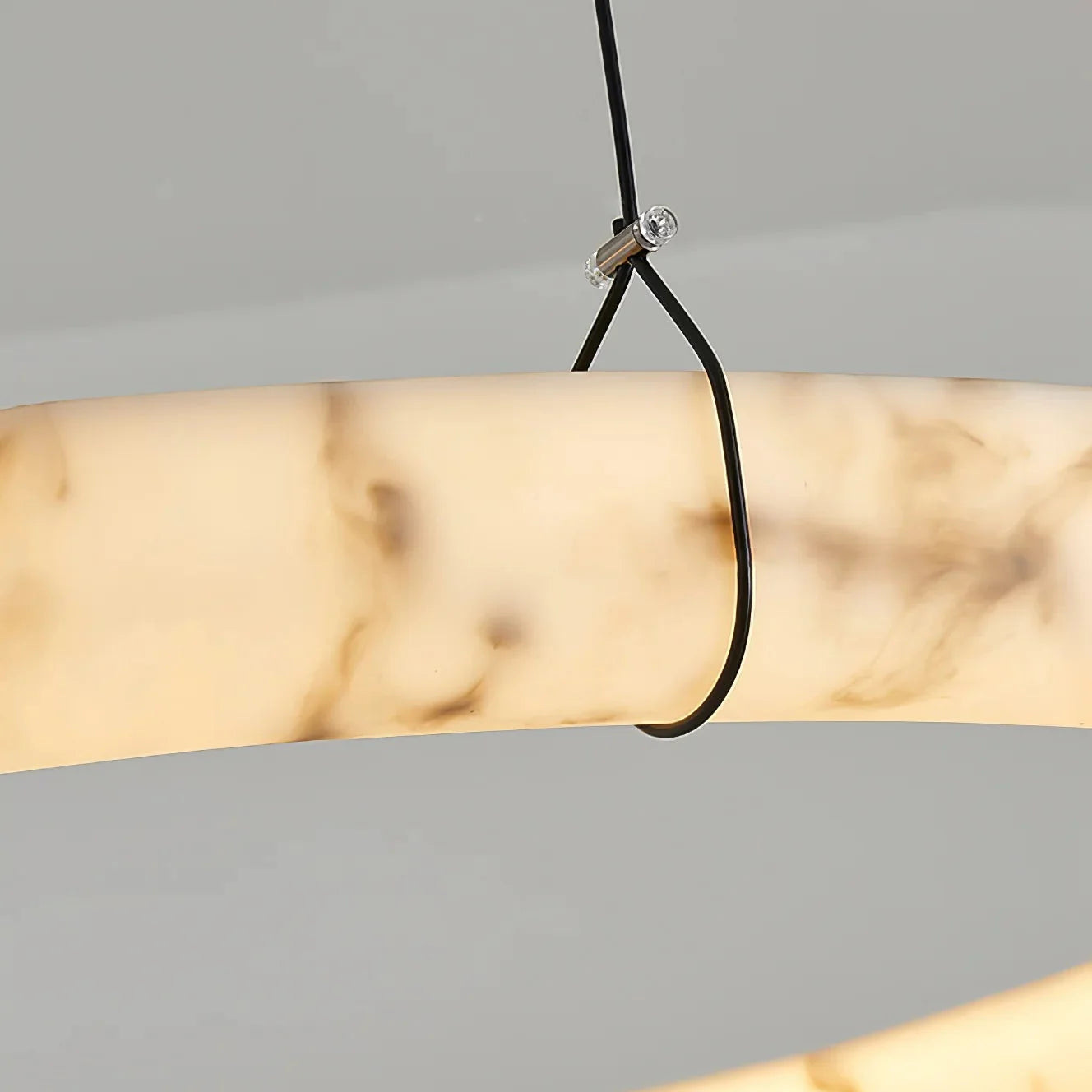 Spanish Alabaster Pendant Light View 12 | Natural Spanish Alabaster Damrekni Pendant Light | Wabi Sabi Lighting | JINSHE | JINSHE