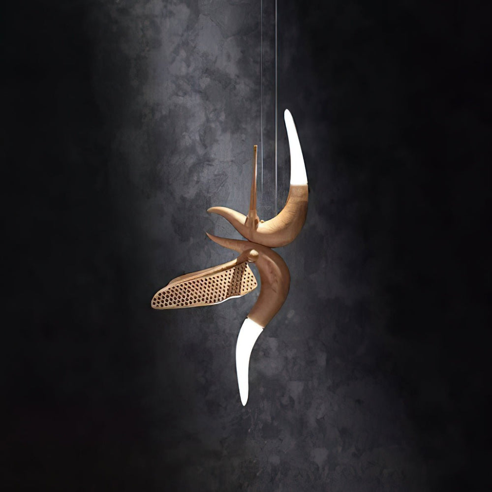 Dancer Curated Iron & Glass Chandelier