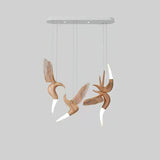 Dancer Curated Iron & Glass Chandelier – Model C: L 35.4 x W 12.6 x H 25.6 finish configuration #1