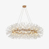 Dandelion Round Curated Mouth-Blown Frosted Glas