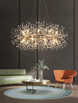 Dandelion Round Curated Mouth-Blown Frosted Glas – unlit natural material contrast