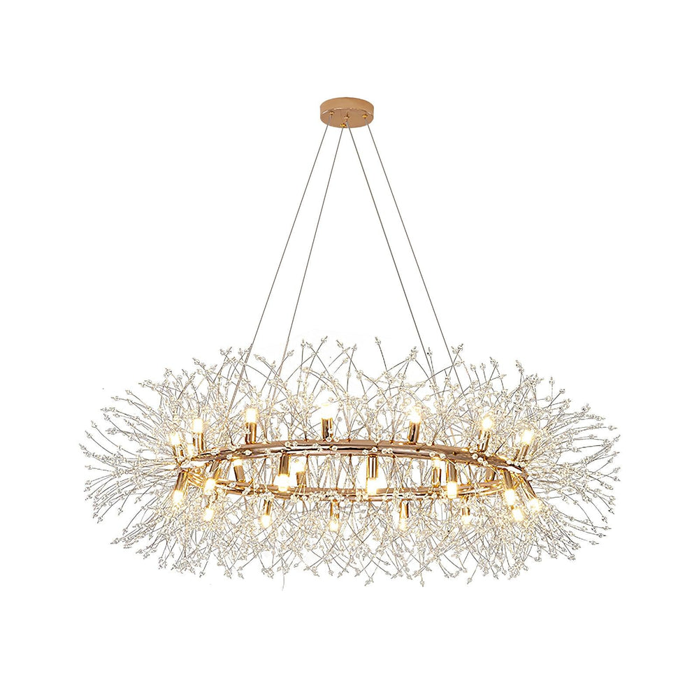 Dandelion Round Curated Mouth-Blown Frosted Glas