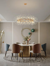 Dandelion Round Curated Mouth-Blown Frosted Glas – architectural ceiling profile