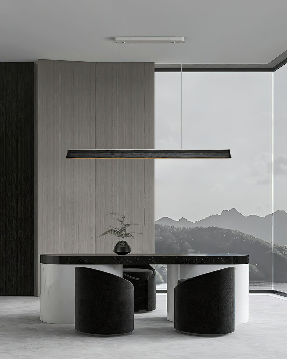 Danqiu Curated Iron & Glass Chandelier – structural canopy joint detail