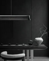 Danqiu Curated Iron & Glass Chandelier – full fixture elevation view