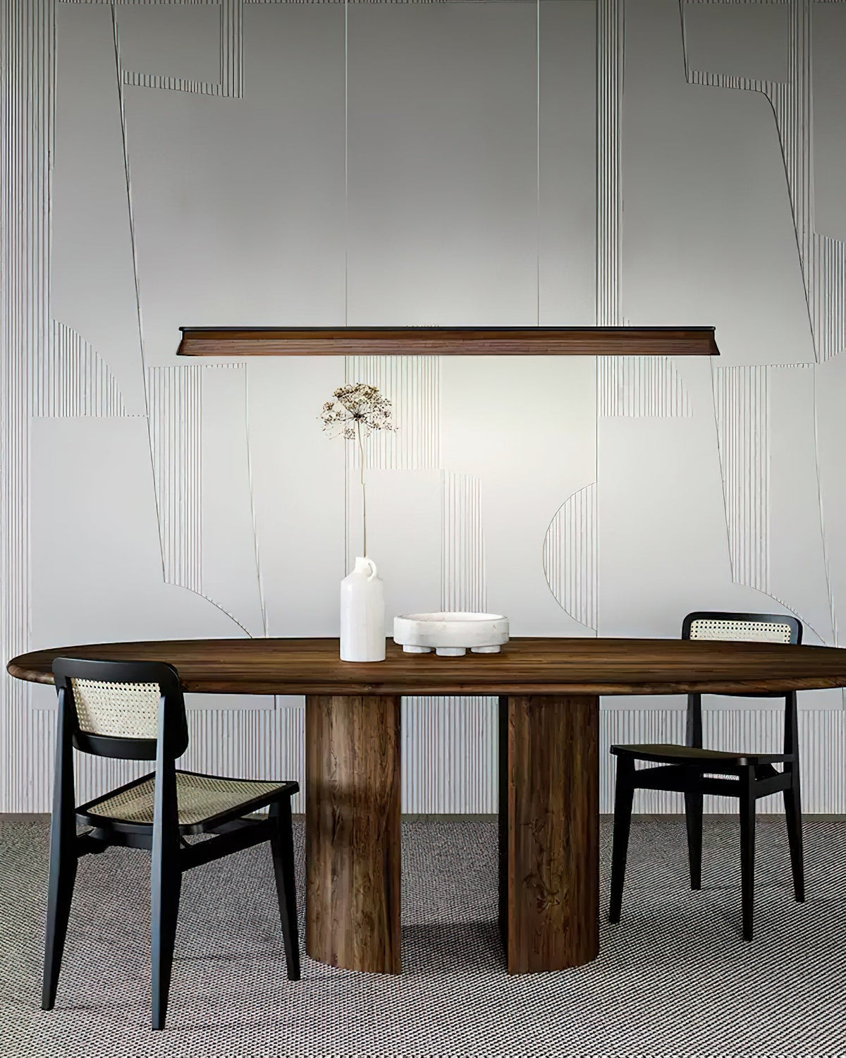 Danqiu Curated Iron & Glass Chandelier – architectural ceiling profile