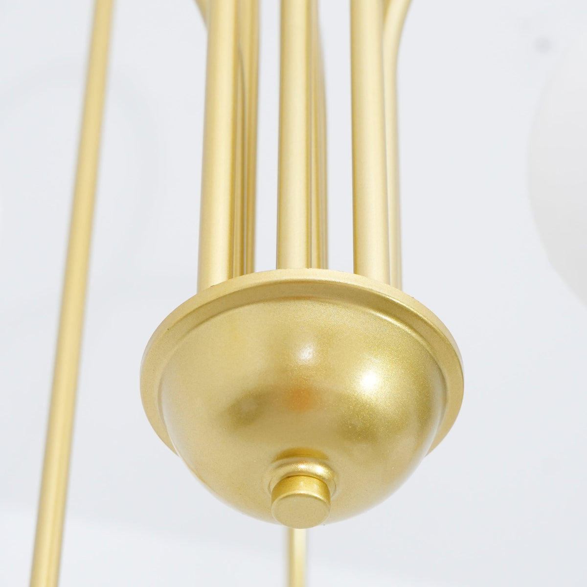Delaney Curated Mouth-Blown Frosted Glass Chande – architectural ceiling profile