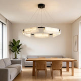 Spanish Alabaster Chandelier View 8 | Natural Spanish Alabaster Delia Chandelier | Wabi Sabi Lighting | JINSHE | JINSHE