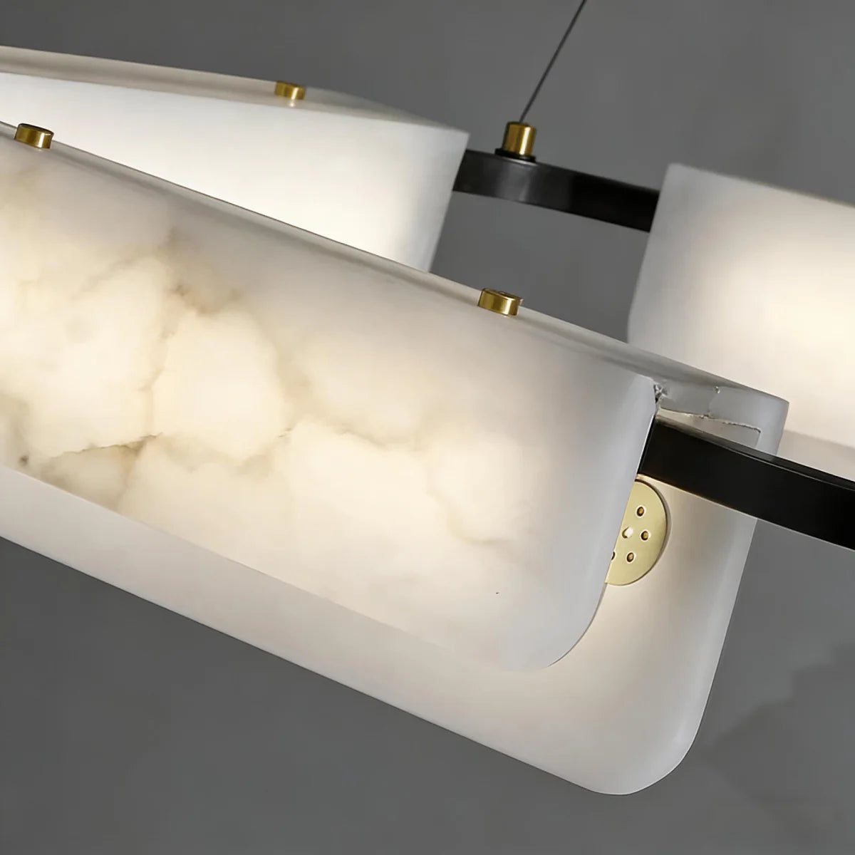 Spanish Alabaster Chandelier View 12 | Natural Spanish Alabaster Delia Chandelier | Wabi Sabi Lighting | JINSHE | JINSHE