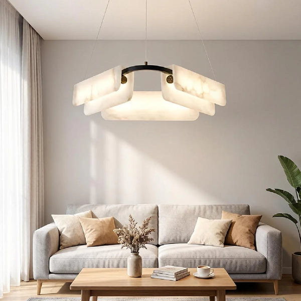Delia Alabaster Chandelier