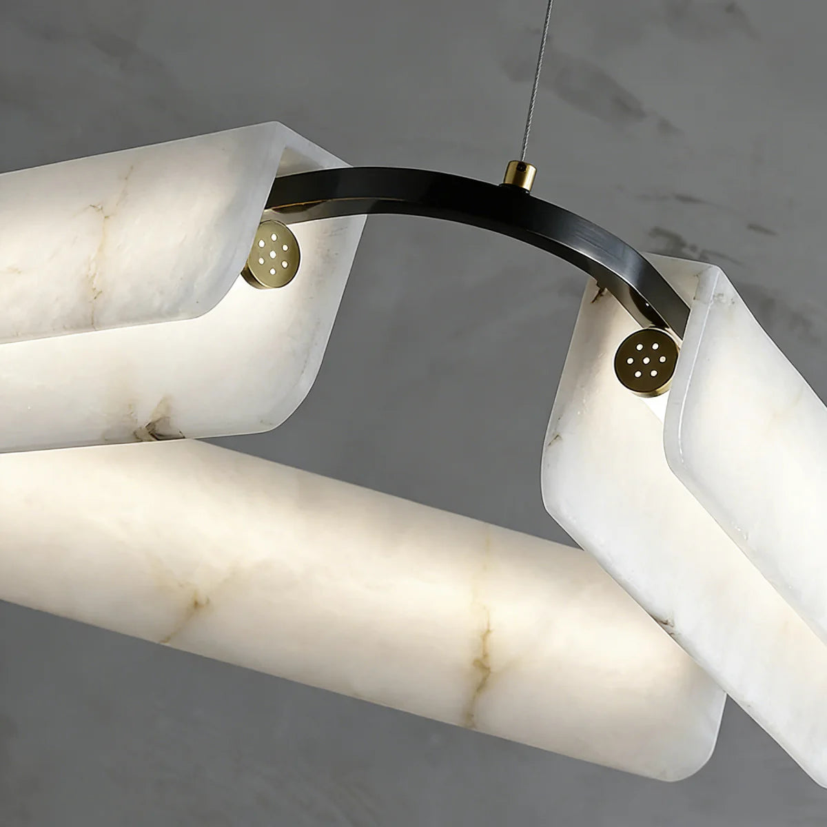 Spanish Alabaster Chandelier View 9 | Natural Spanish Alabaster Delia Chandelier | Wabi Sabi Lighting | JINSHE | JINSHE
