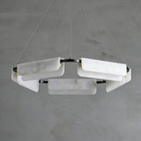 Spanish Alabaster Chandelier View 10 | Natural Spanish Alabaster Delia Chandelier | Wabi Sabi Lighting | JINSHE | JINSHE