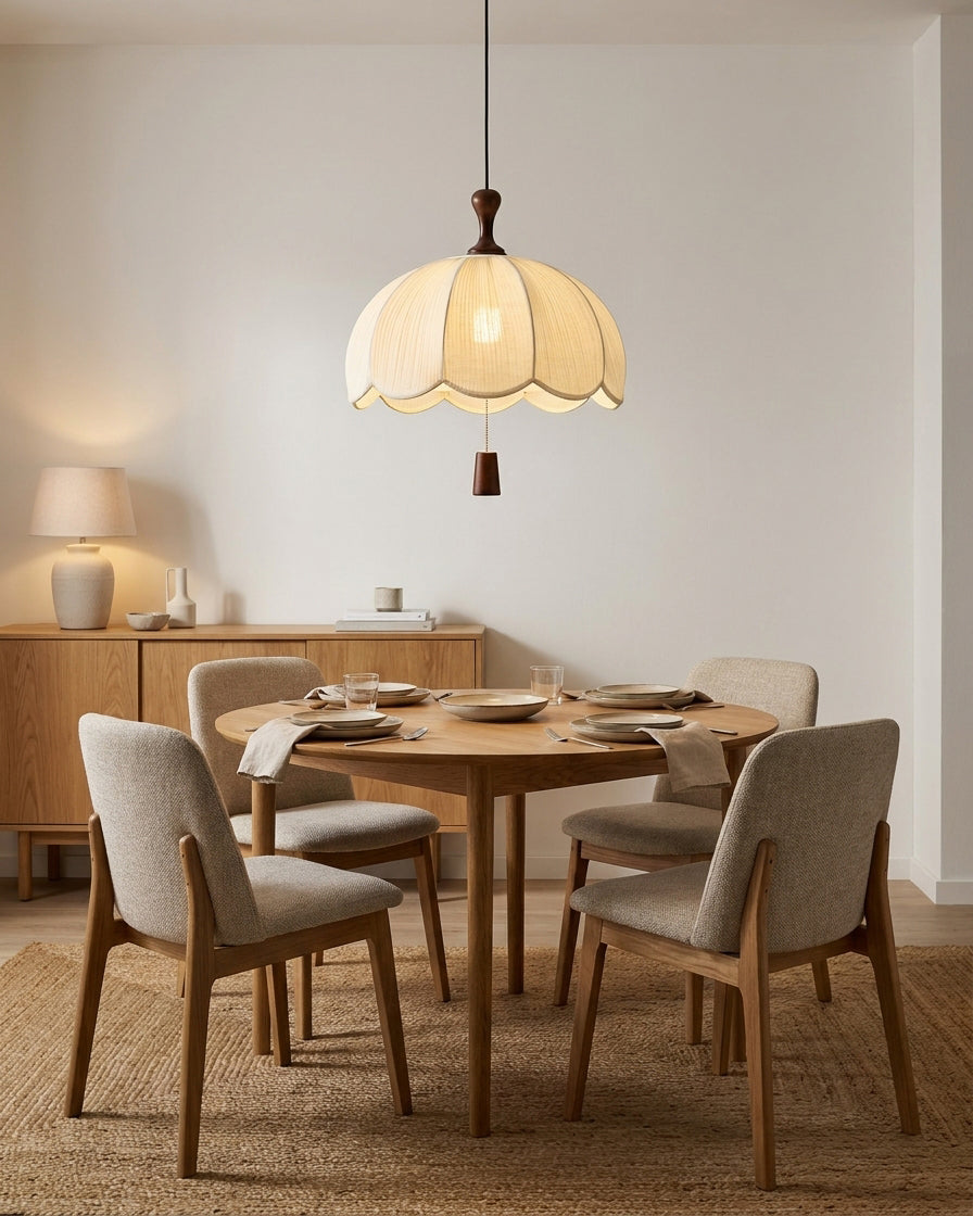 Delune Curated Solid Hardwood Pendant Light