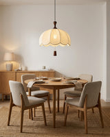 Solid Hardwood craftsmanship detail on Delune Curated Solid Hardwood Pendant Light