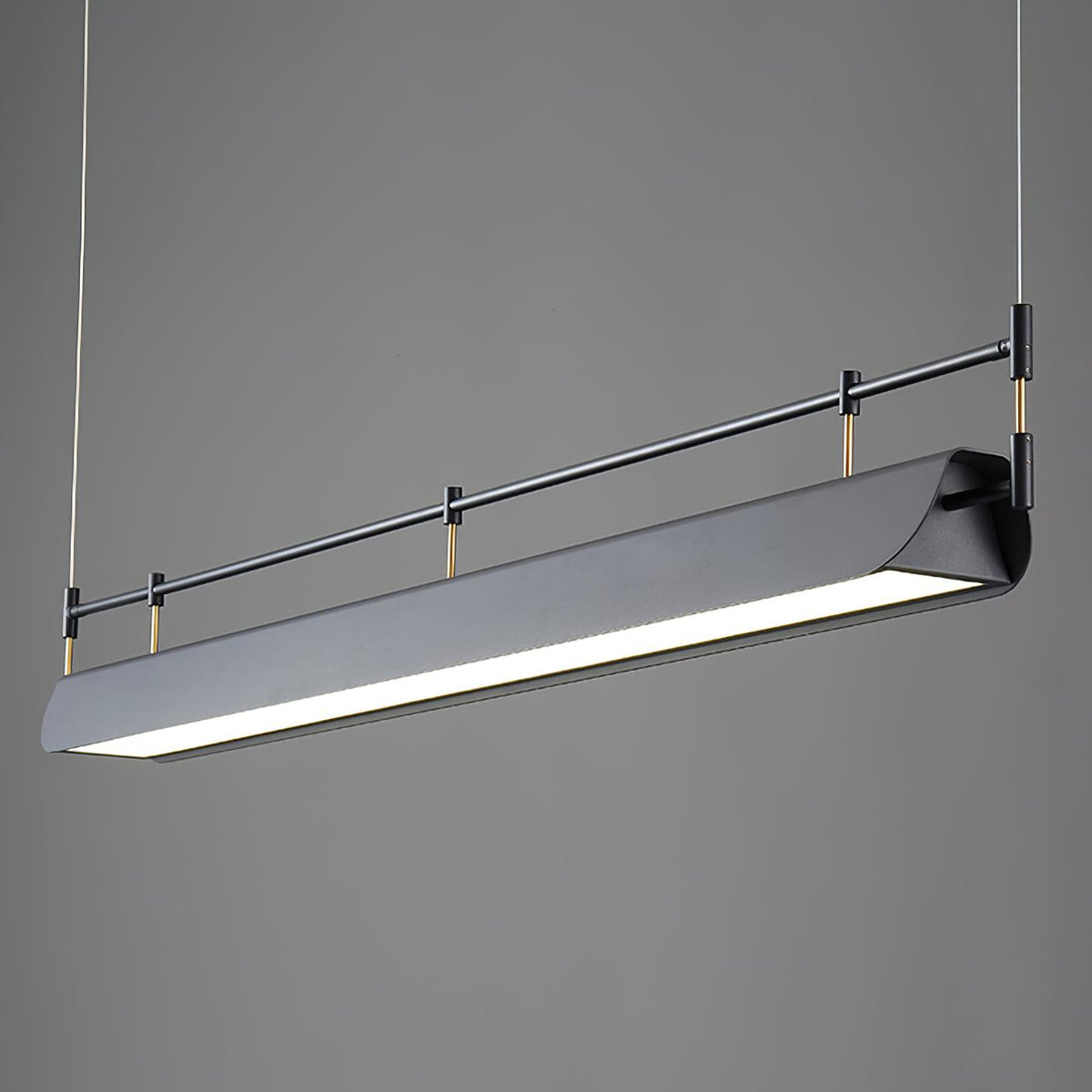 Dessau Curated Optical Acrylic Chandelier – structural canopy joint detail