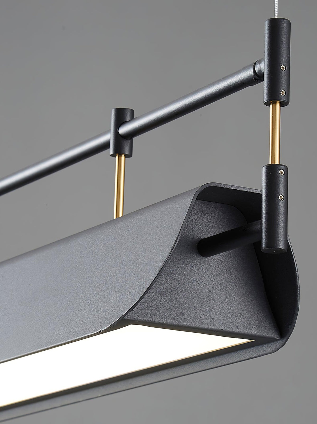 Dessau Curated Optical Acrylic Chandelier – full fixture elevation view