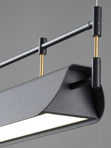 Dessau Curated Optical Acrylic Chandelier – full fixture elevation view