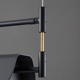 Dessau Curated Optical Acrylic Chandelier – side angled contour profile