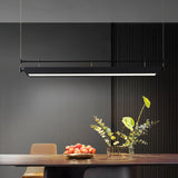 Dessau Curated Optical Acrylic Chandelier warm illuminated room view