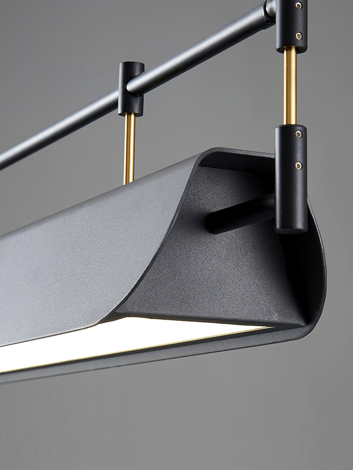 Dessau Curated Optical Acrylic Chandelier – illuminated warm ambiance setting