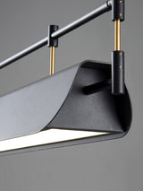 Dessau Curated Optical Acrylic Chandelier – illuminated warm ambiance setting