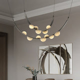 Alabaster craftsmanship detail on Dew Drops Alabaster Curated Alabaster Chandelier