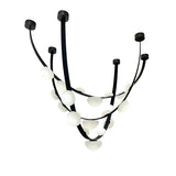 Dew Drops Alabaster Curated Alabaster Chandelier – architectural ceiling profile #1
