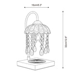 Dewlora Candle Warmer Curated Mouth-Blown Froste – macro detail view
