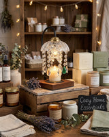 Dewlora Candle Warmer Curated Mouth-Blown Froste – dimensional scale reference