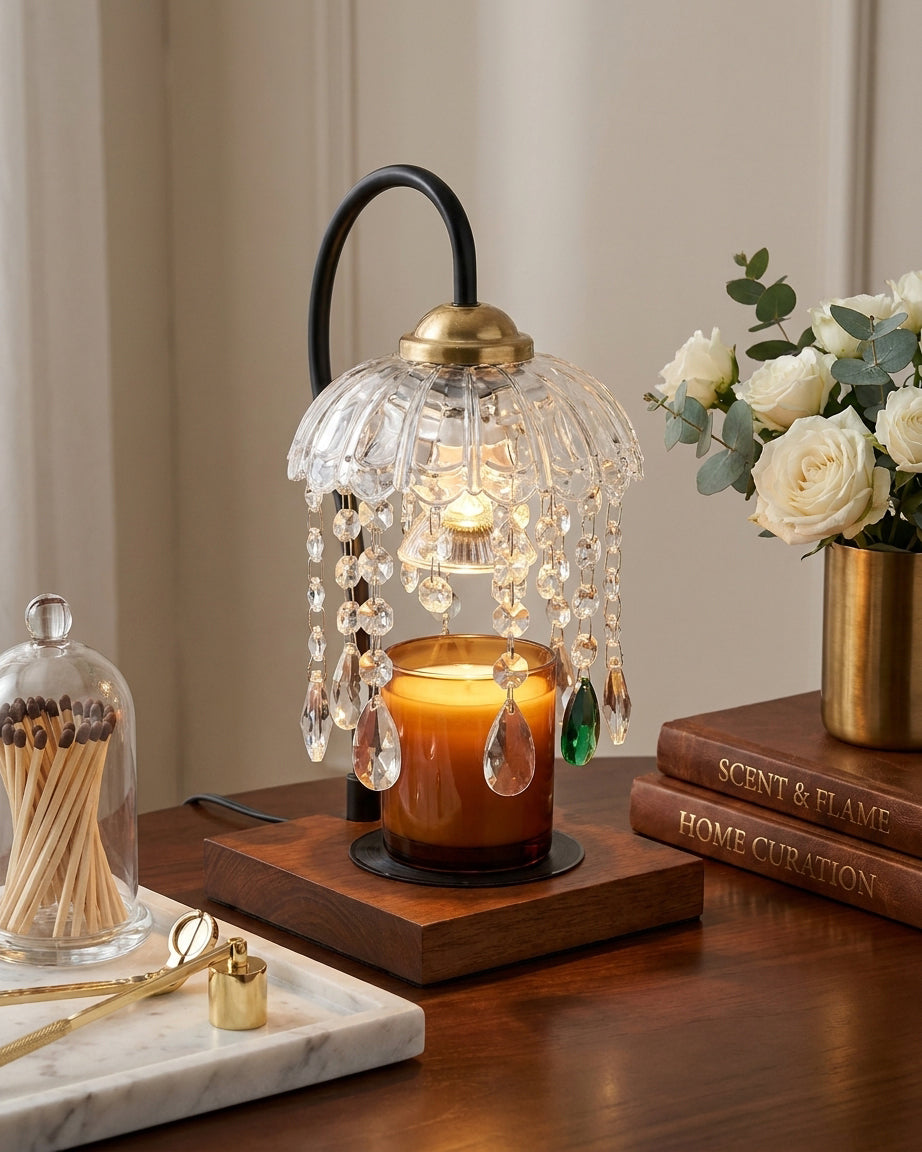 Dewlora Candle Warmer Curated Mouth-Blown Froste – structural canopy joint detail