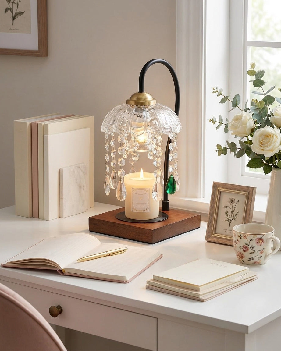 Dewlora Candle Warmer Curated Mouth-Blown Froste – architectural ceiling profile