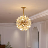 Dickinson Curated K9 Bohemian Crystal Chandelier – spatial dining room perspective