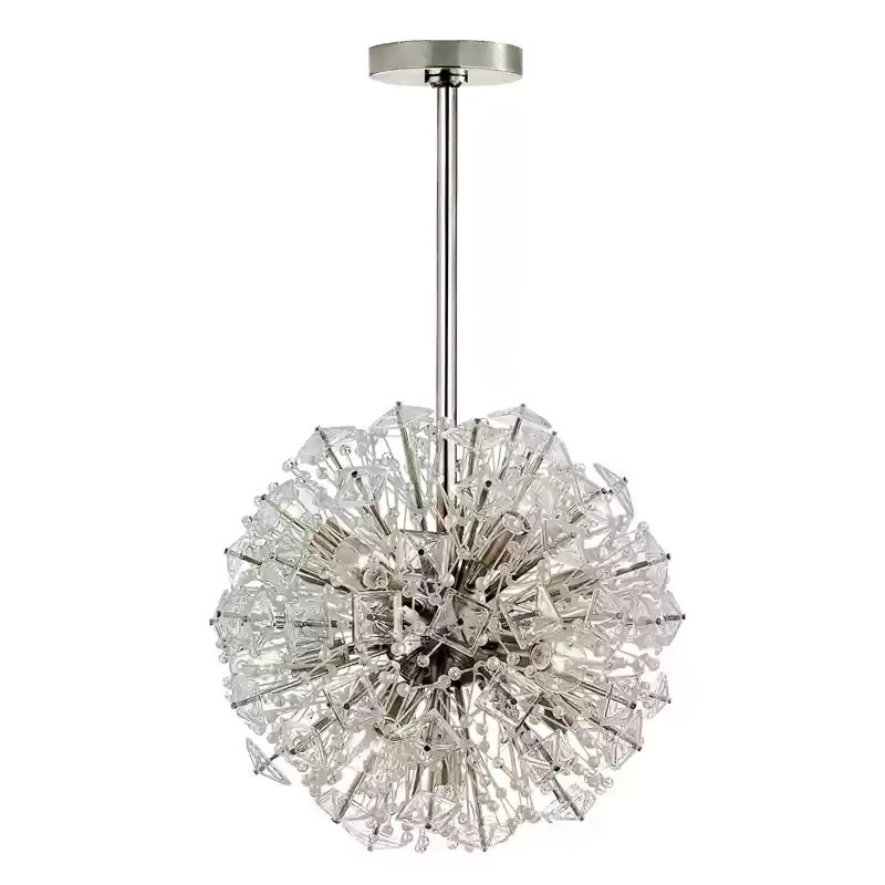 Dickinson Curated K9 Bohemian Crystal Chandelier – architectural ceiling profile #1