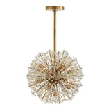 Dickinson Curated K9 Bohemian Crystal Chandelier – illuminated warm ambiance setting #1
