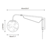 Dione  Alabaster Curated Alabaster Wall Sconce – macro detail view