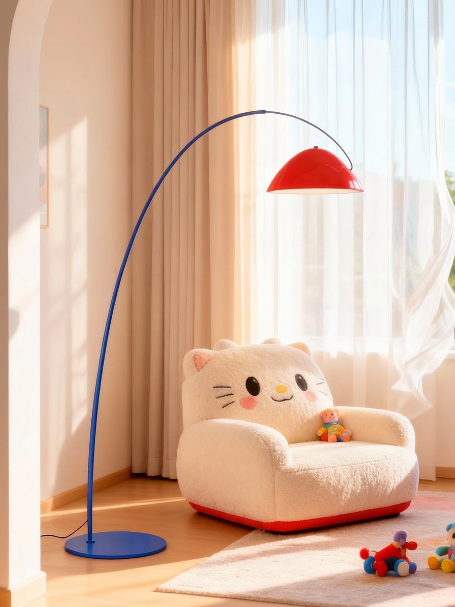 Arcavia Floor Curated Iron & Glass Floor Lamp – macro detail view