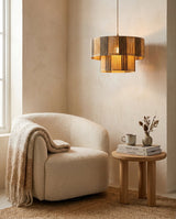 Aurevia Curated Solid Hardwood Pendant Light – architectural ceiling profile