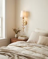 Aurevine Curated Alabaster Wall Sconce – architectural ceiling profile