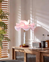 Solid Brass craftsmanship detail on Blushcrown Curated Solid Brass Table Lamp