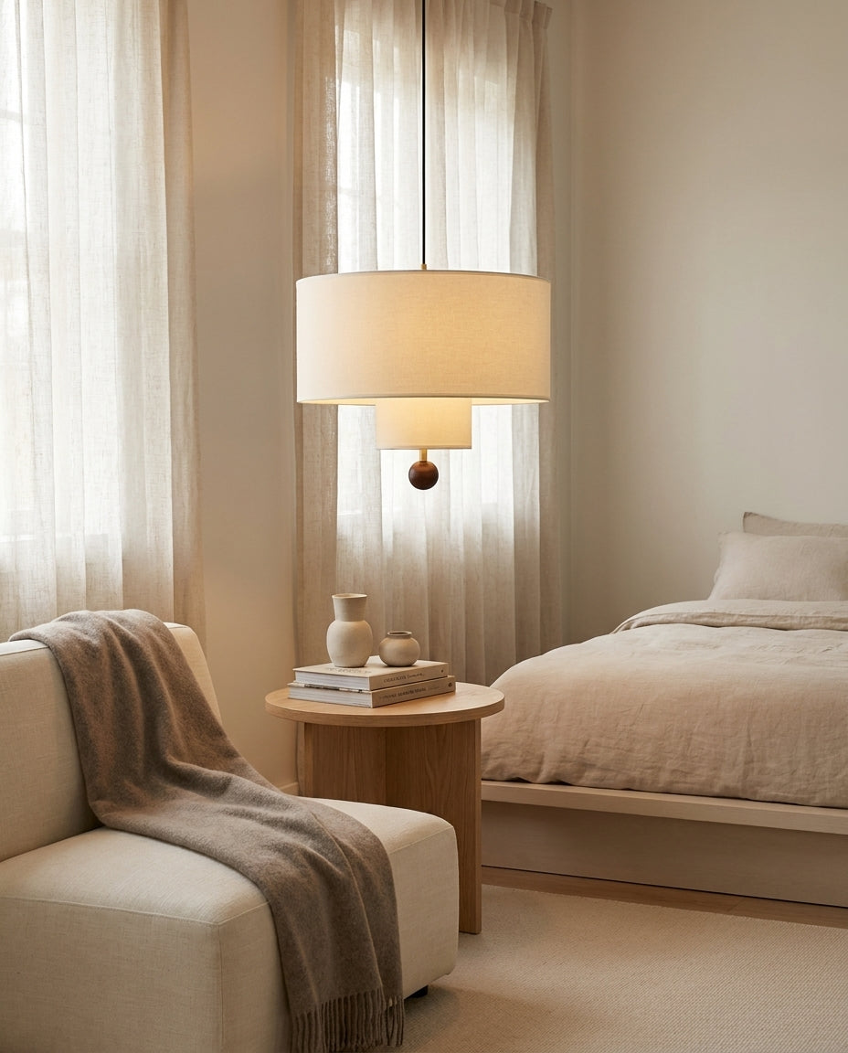 Brackenmere Curated Solid Brass Pendant Light – macro detail view