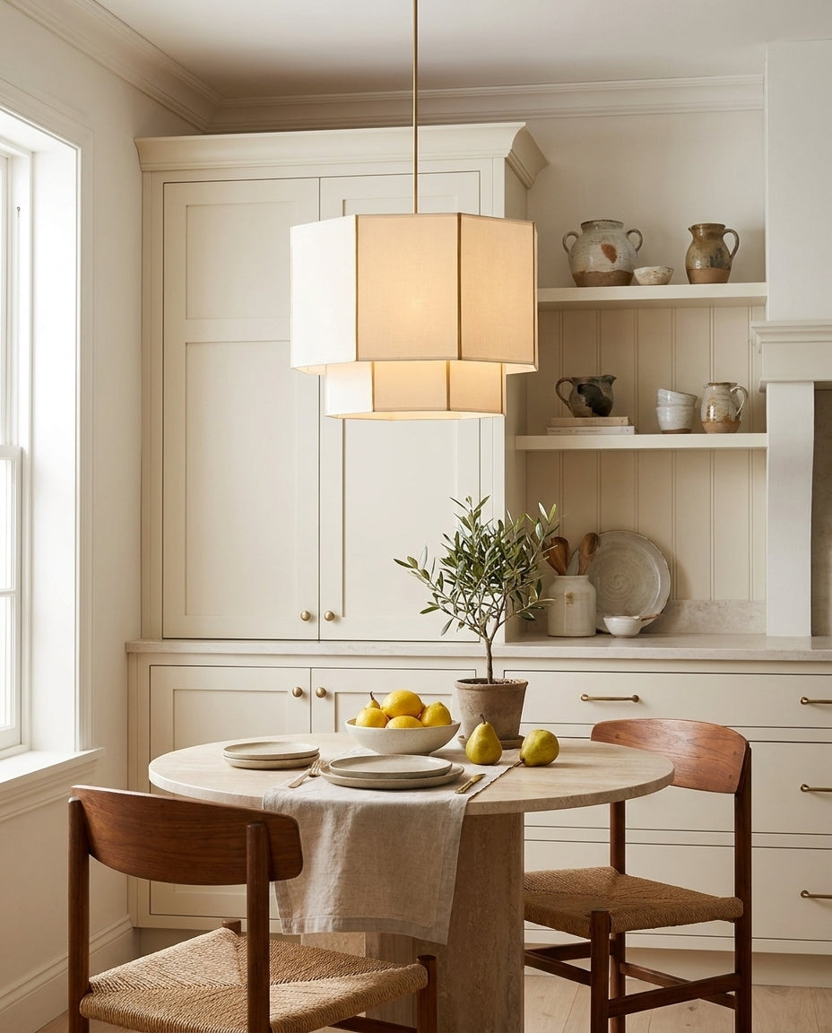 Cadrelis Curated Iron & Glass Pendant Light – handcrafted surface texture