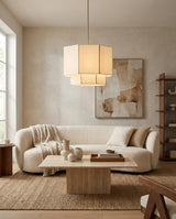 Cadrelis Curated Iron & Glass Pendant Light – structural canopy joint detail