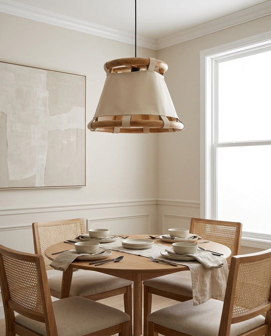 Canestra Curated Iron & Glass Pendant Light – dimensional scale reference