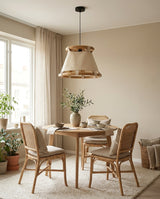 Canestra Curated Iron & Glass Pendant Light – structural canopy joint detail